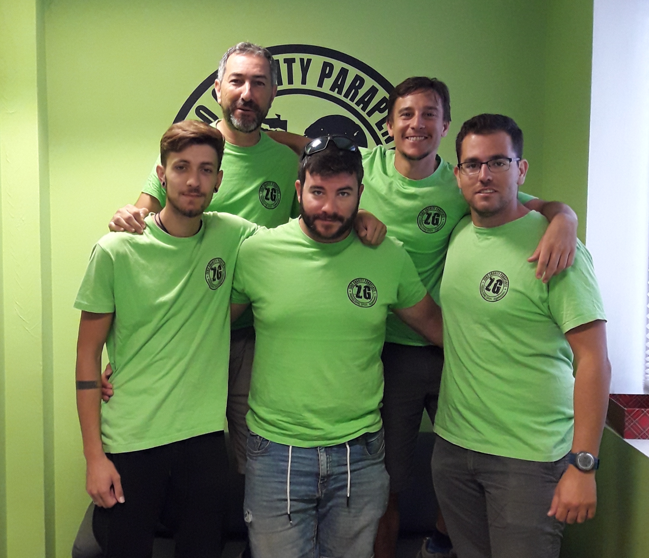 The Team at Zero Gravity Paragliding Centre at Algodonales, Spain