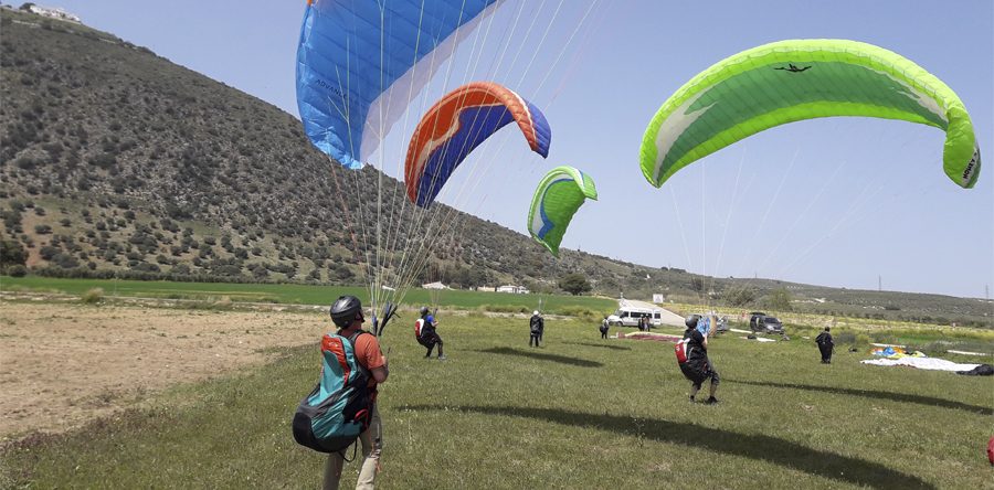 Paragliding Ground handling exercises.